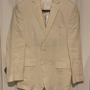 Calvin Klein 100% Linen sport coat (off-white/cream)